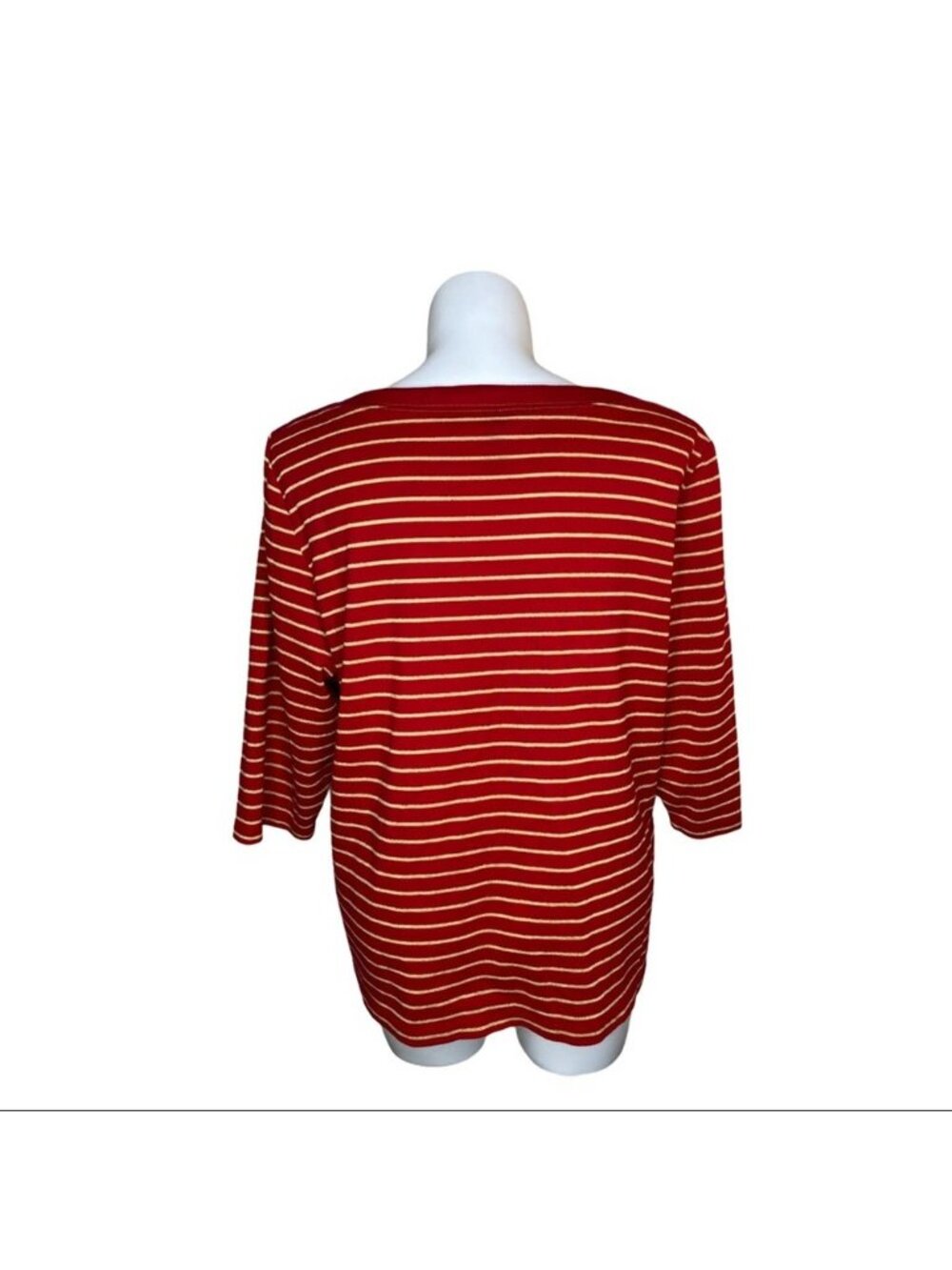 Striped Red knit top - Picture 2 of 5